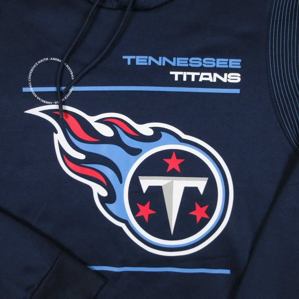 Tennessee Titans Sweater Mens Medium Blue Hoodie Sweatshirt Nike NFL On Field